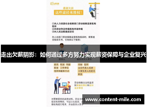 走出欠薪阴影:如何通过多方努力实现薪资保障与企业复兴 走出欠薪阴影:如何通过多方努力实现薪资保障与企业复兴