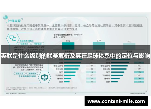 英联是什么级别的联赛解析及其在足球体系中的定位与影响